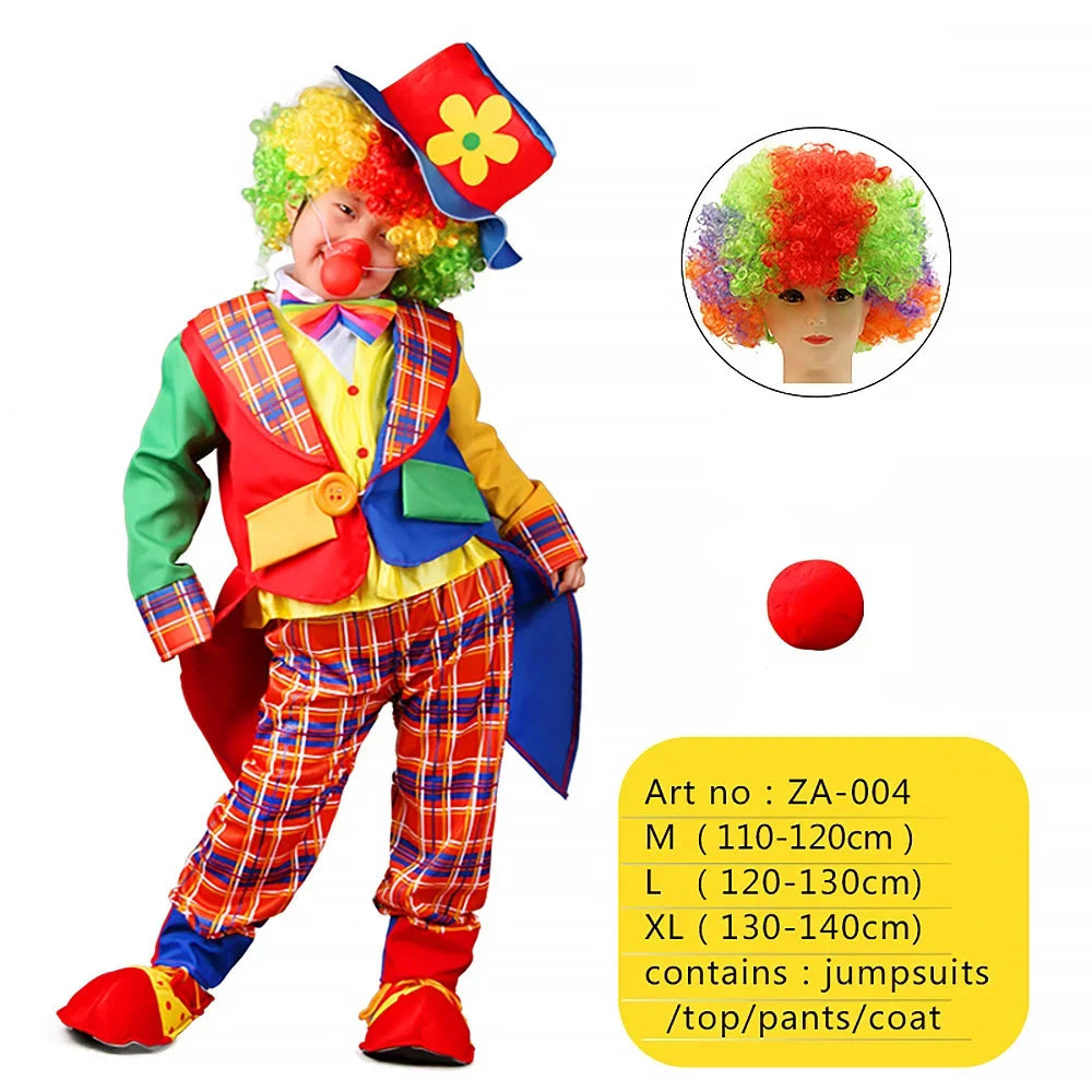 Costume Clown Enfant à Carreaux Cool