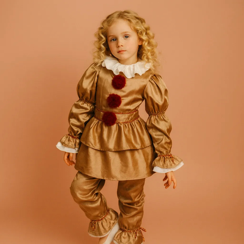 Costume Clown Gold Vintage Enfant