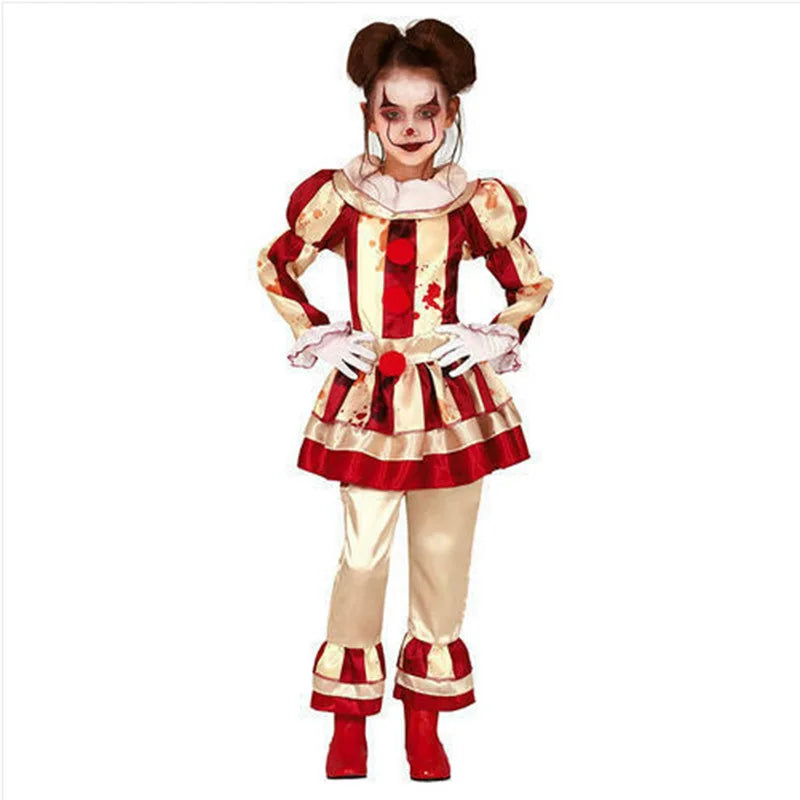 Costume Clown Tueur Fille Stylé