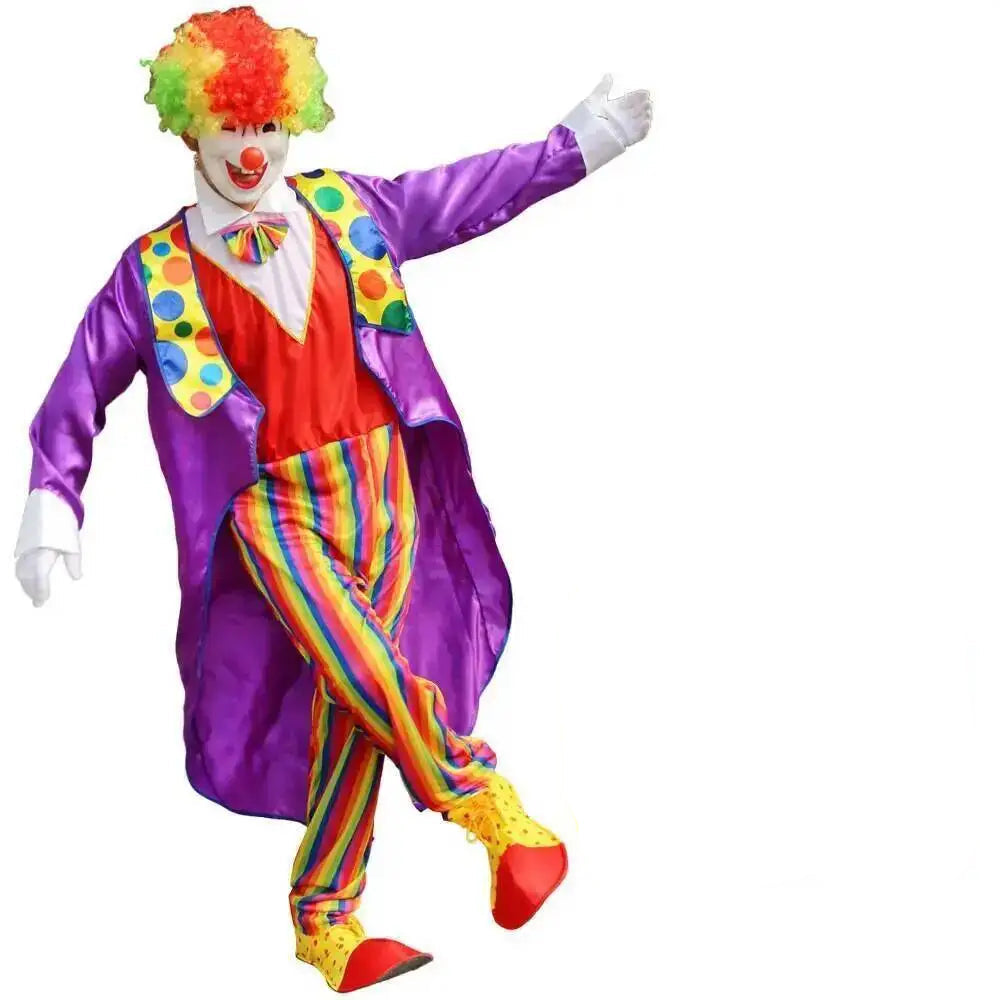 Costume Clown Violet en Polyester