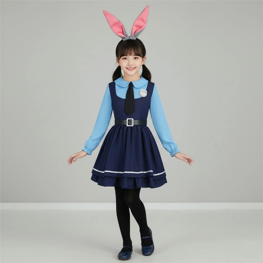 Costume Cosplay Police Fille