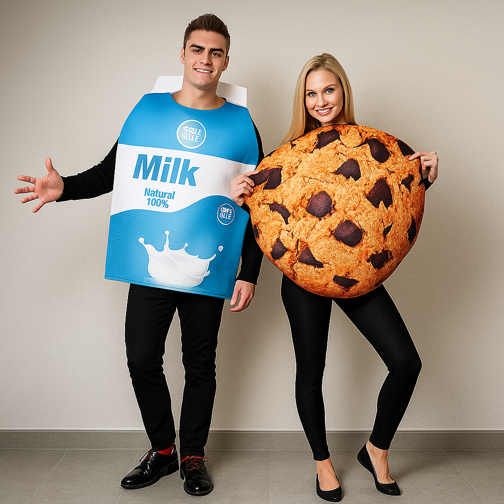 Costume Couple Milk & Cookie