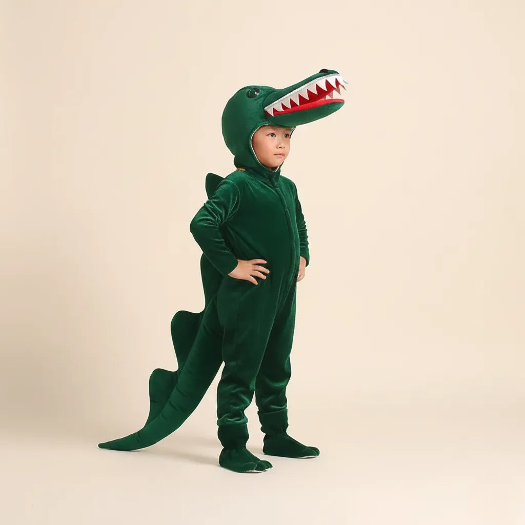 Costume Crocodile Vert Foncé