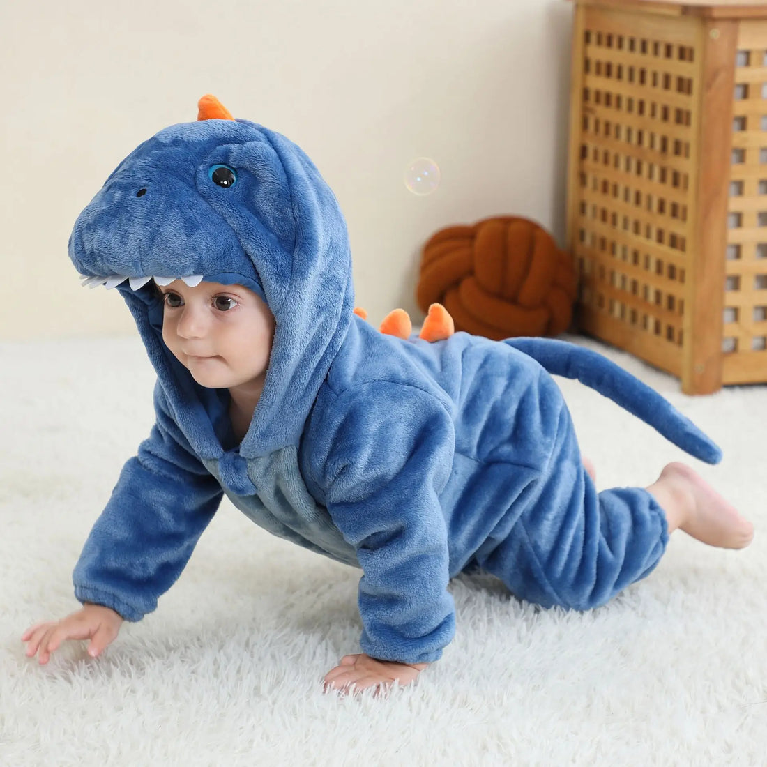 Costume Dino Bébé Bleu