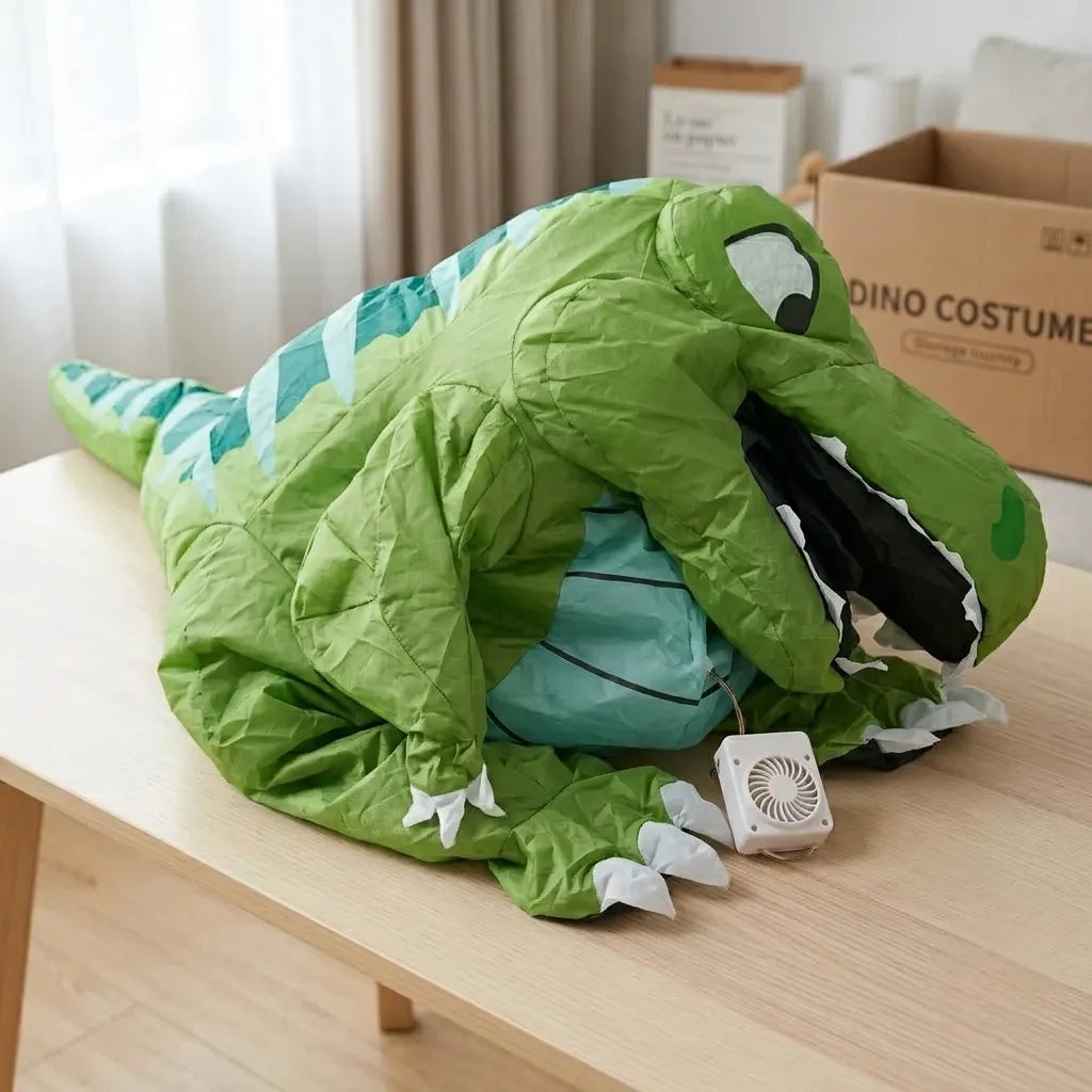 Costume Dinosaure Gonflable Vert Adulte Unique