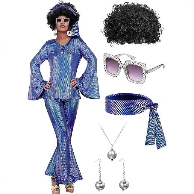 Costume Disco Femme Accessoirisé