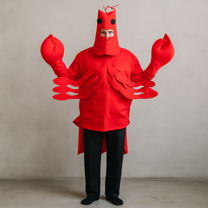 Costume Drôle Crabe rouge