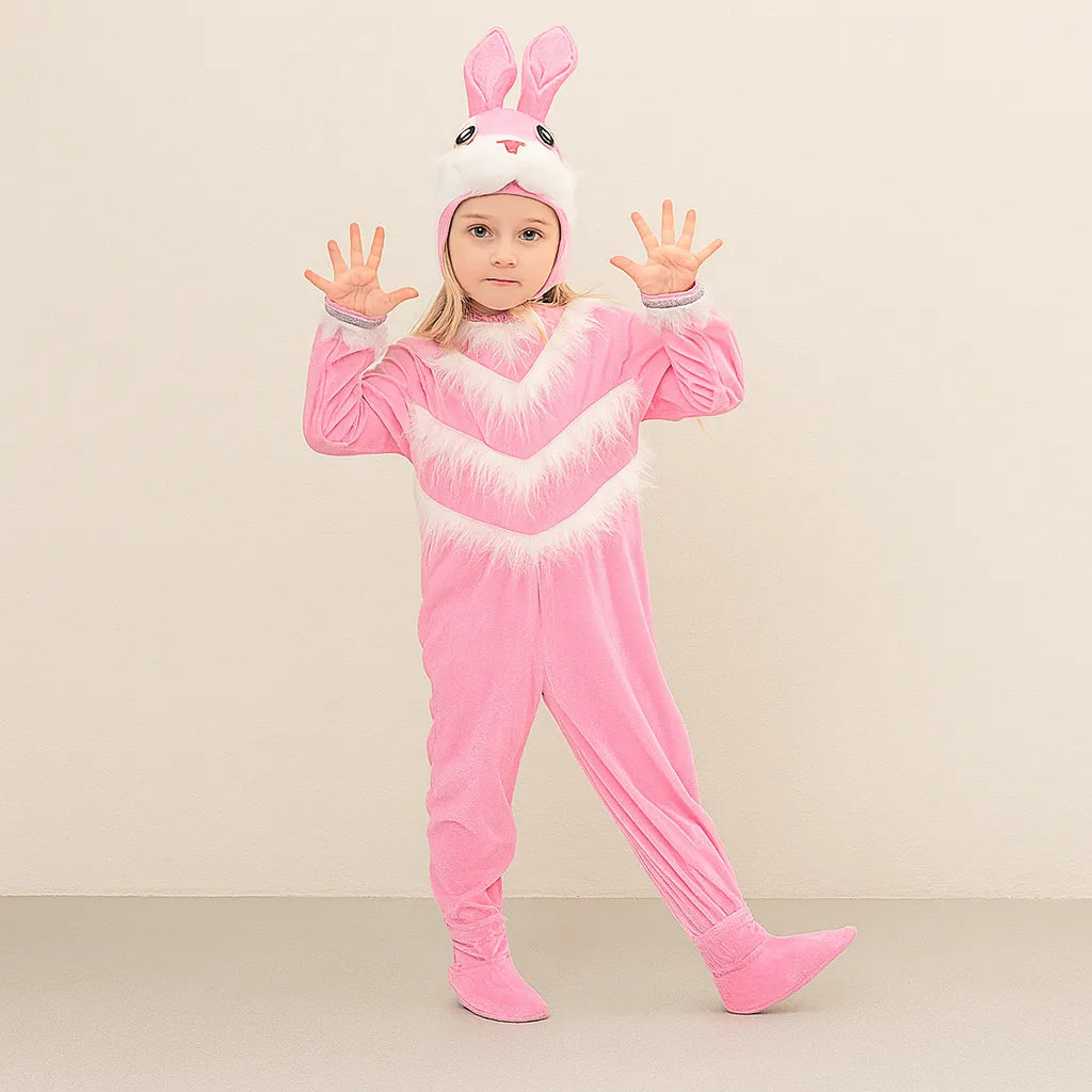 Costume Lapin Rose Enfant