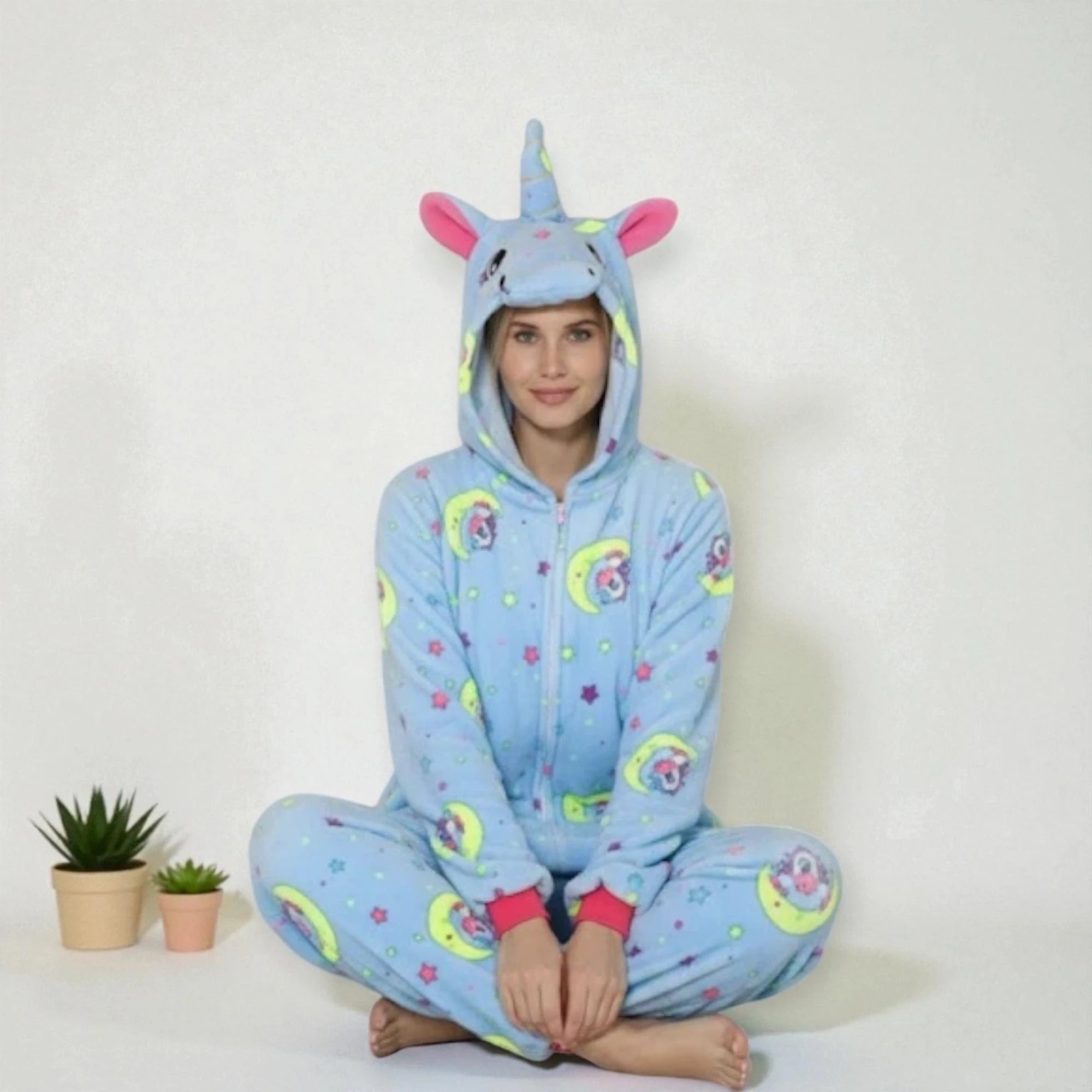 Costume Licorne Bleu À Lunes.