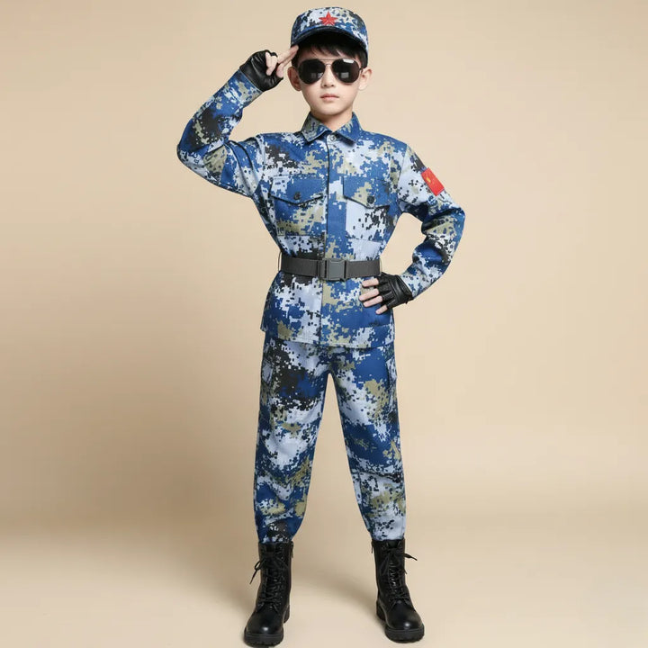 Costume Militaire Bleu