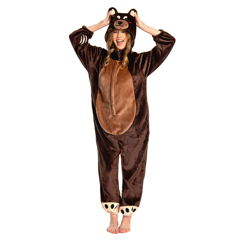 Costume Ours Brun Adulte Mignon