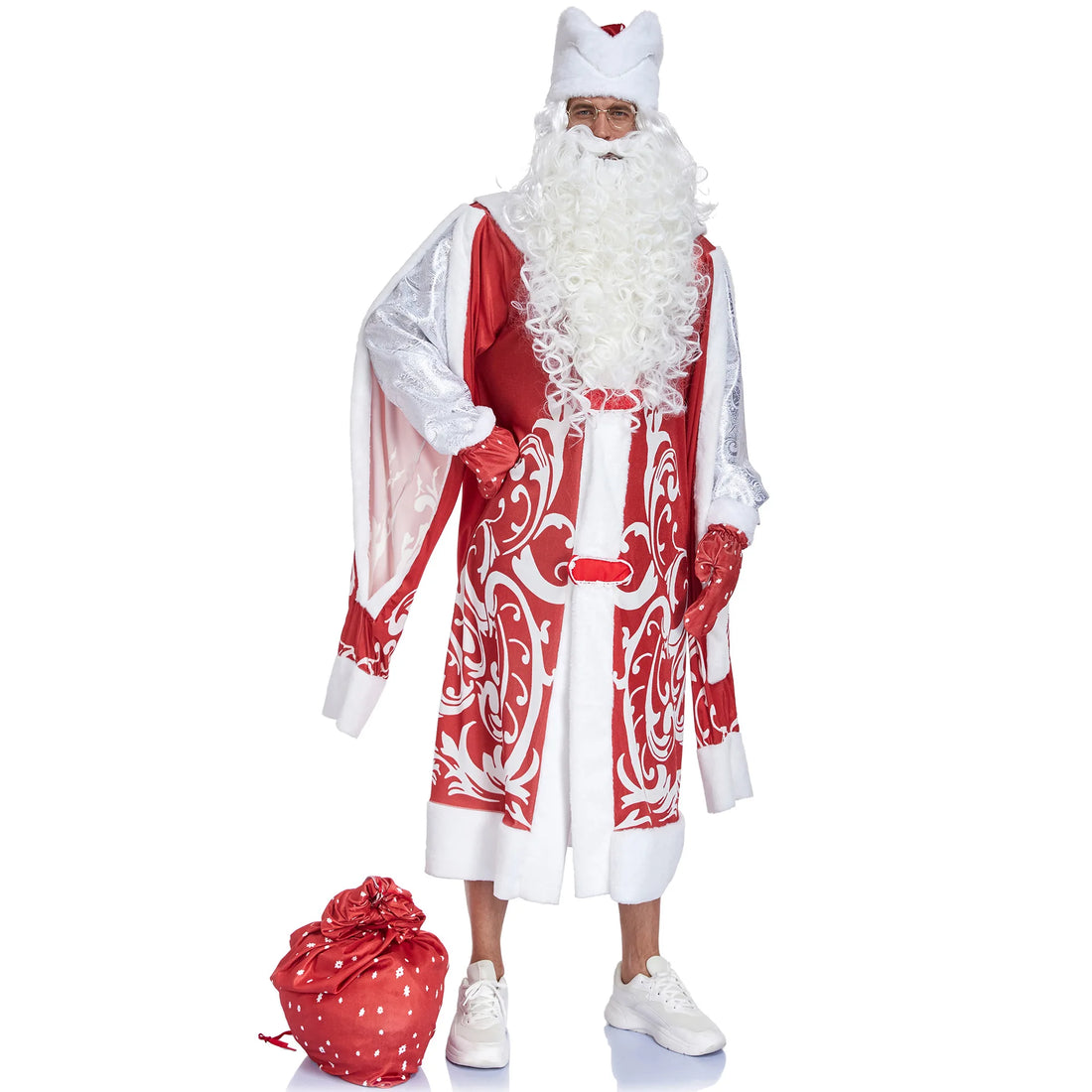 Costume Père Noël Accessoirisé Hivernal