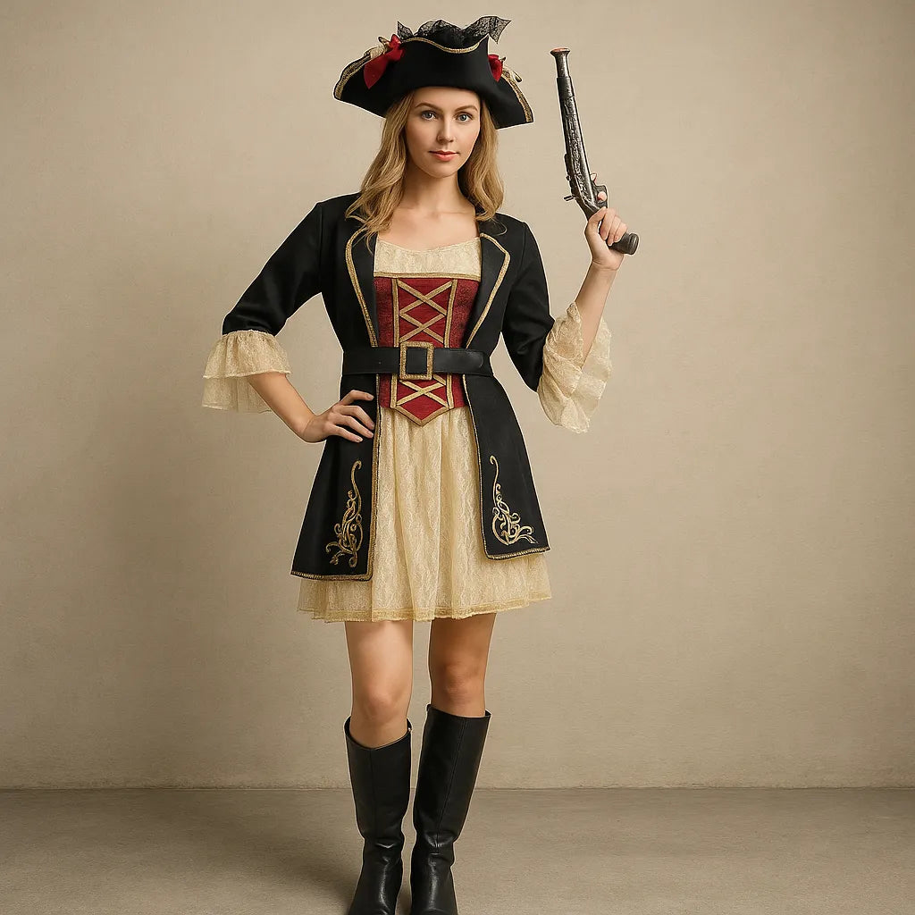 Costume Pirate Femme avec Accessoires
