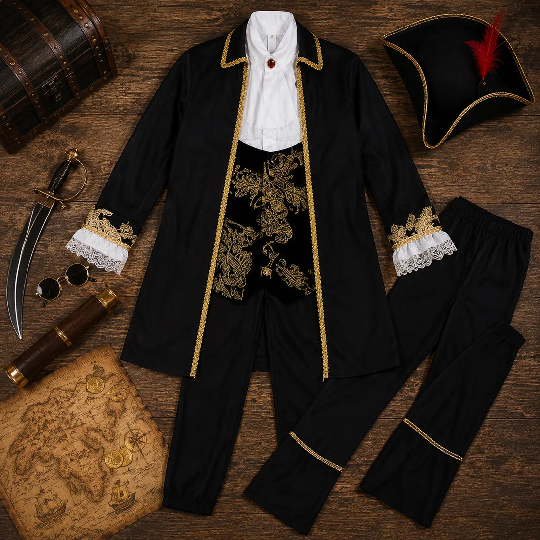 Costume Pirate Homme Chic raffiné