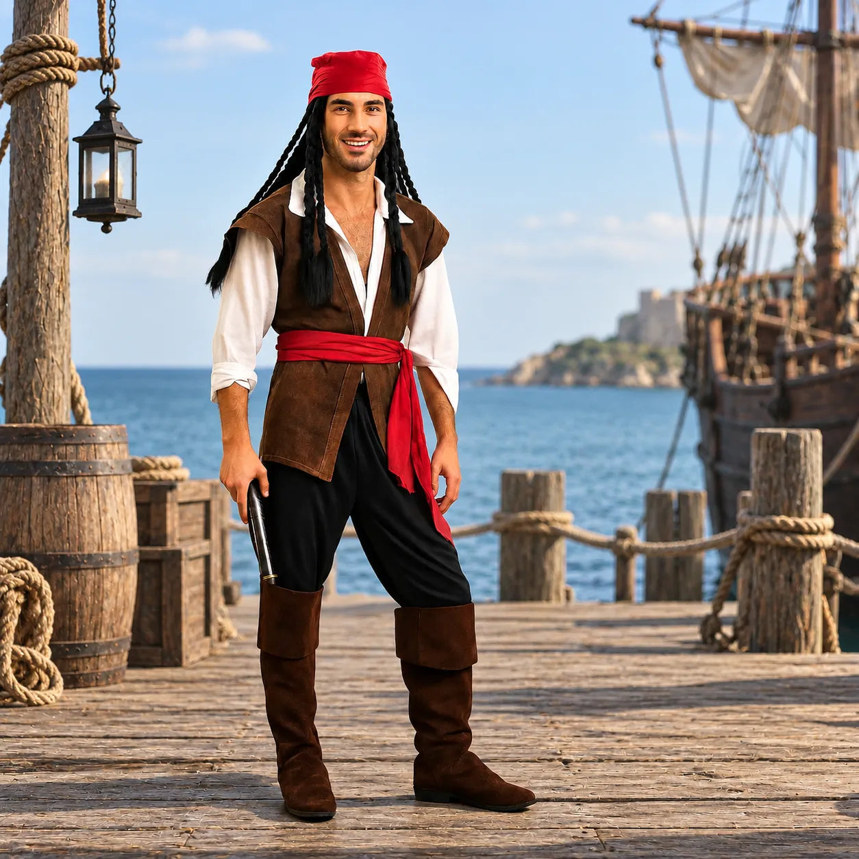 Costume Pirate Homme Réaliste