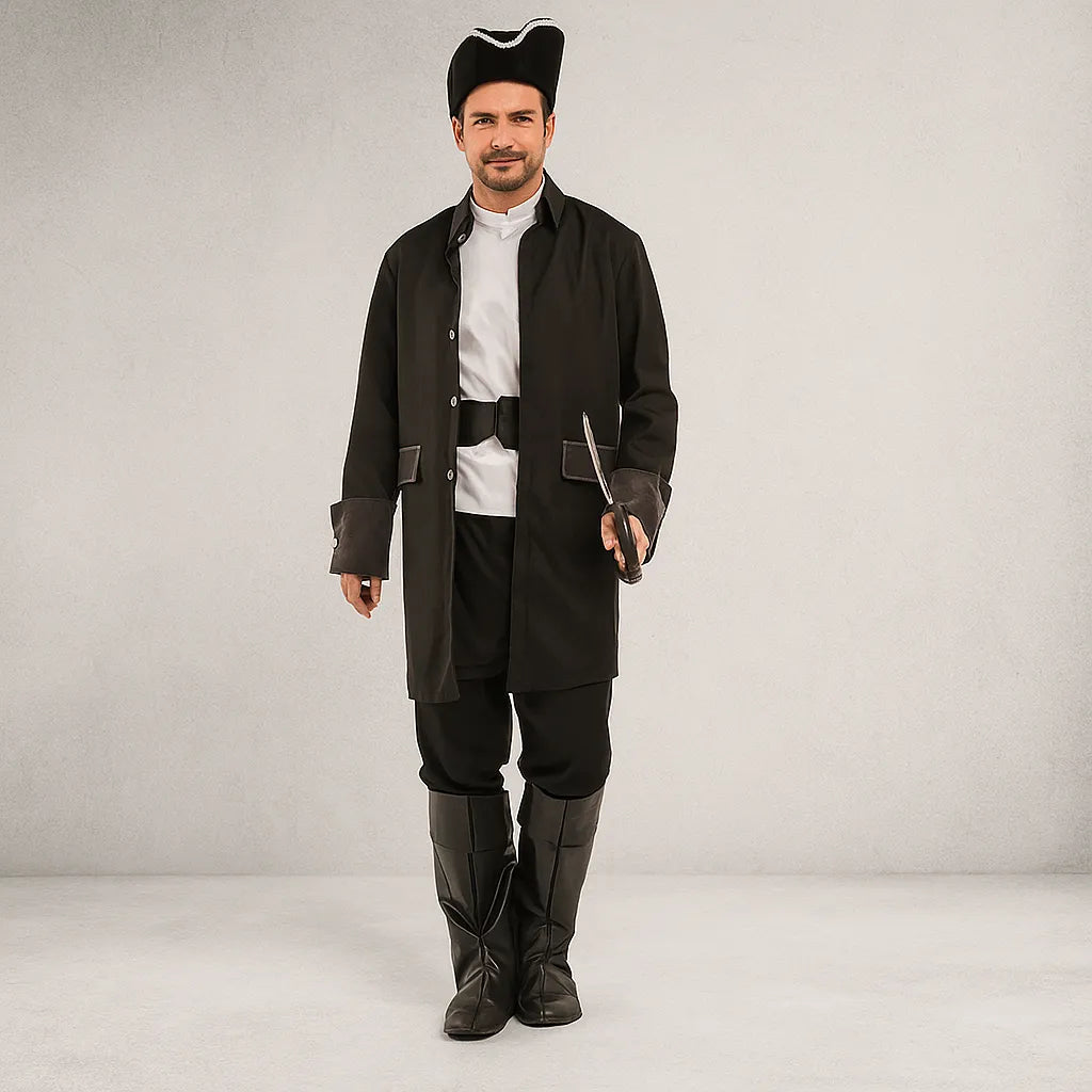 Costume Pirate Pour Homme Noir
