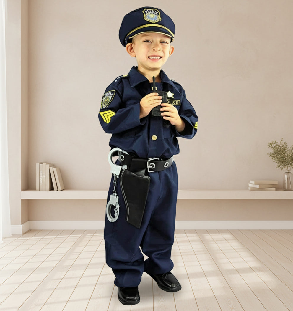 Costume Police Enfant Bleu