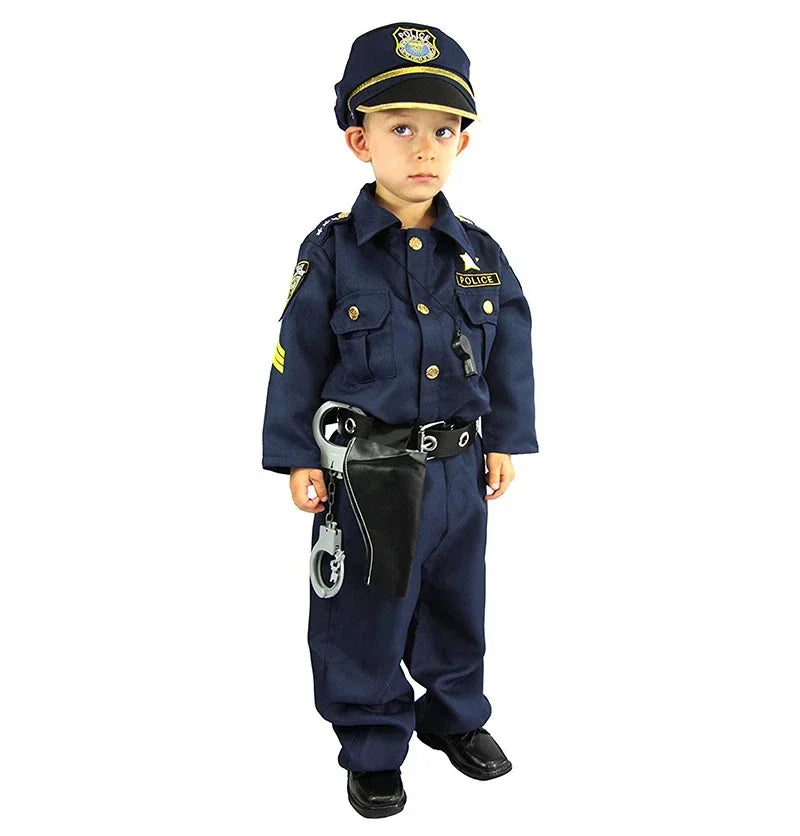 Costume Police Enfant Bleu stylé