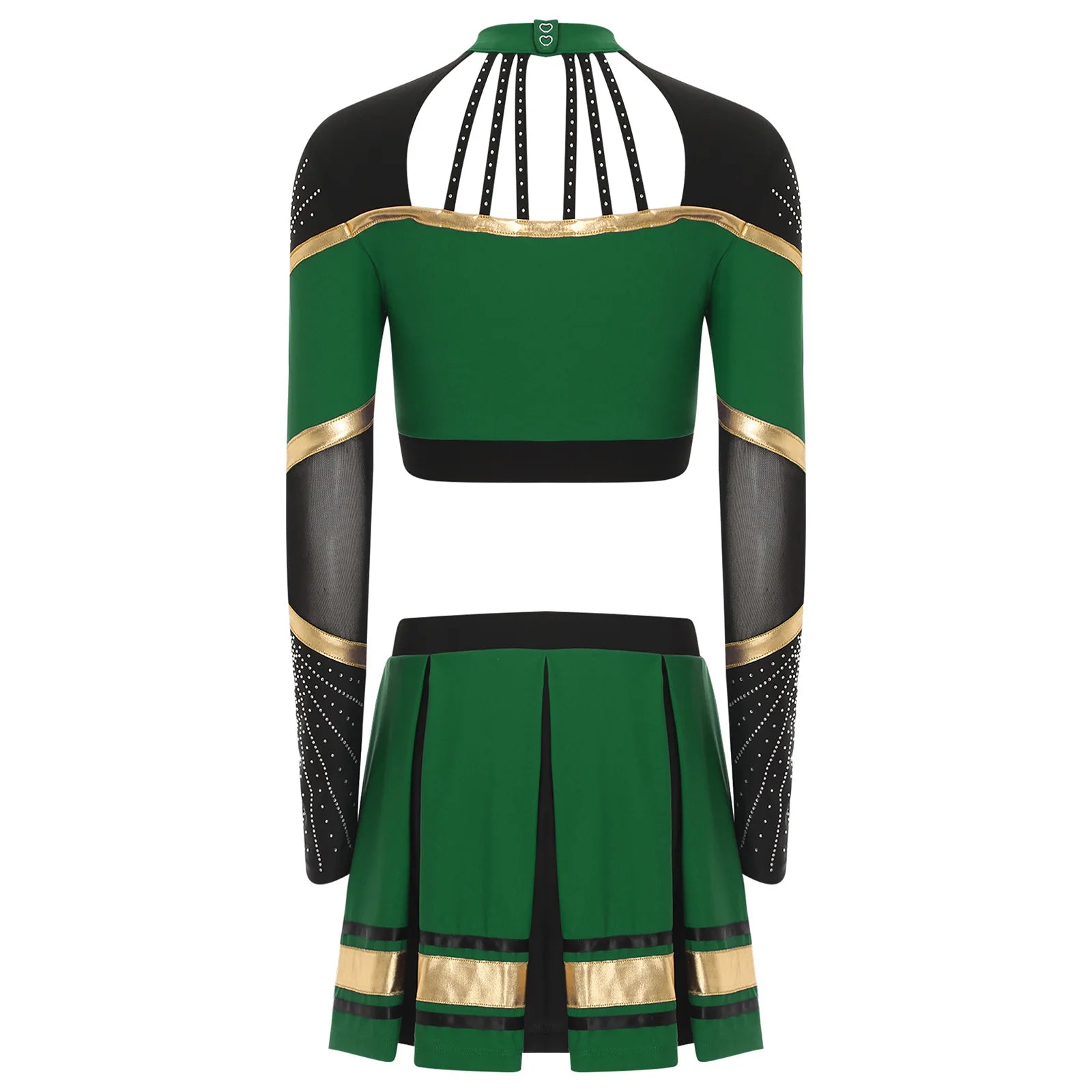 Costume Pompom Girl Sexy Vert Dos