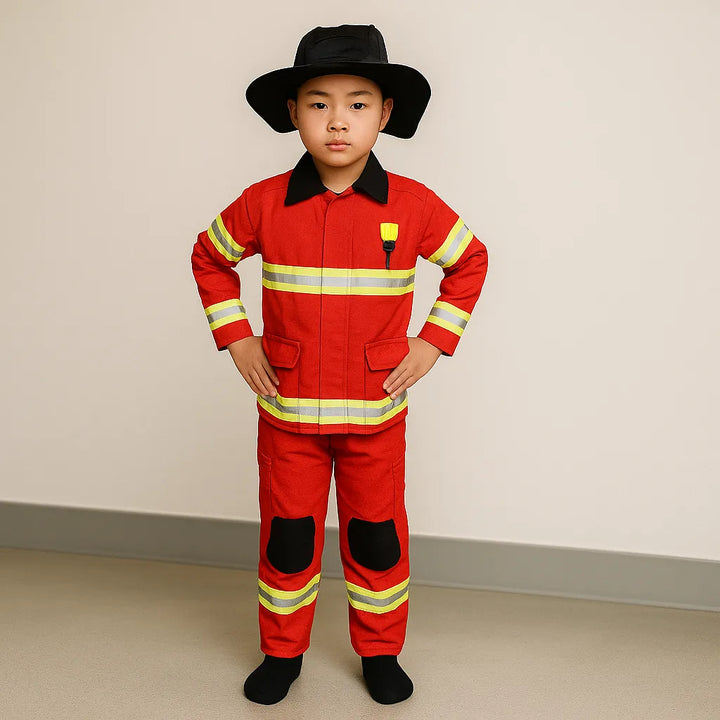 Morph Costume de pompier pour enfants – Tenue de pompier pour garçons – Déguisement d'Halloween pour enfants, 3-4 ans Morph Costume de pompier pour enfants – Tenue de pompier pour garçons – Déguisement d'Halloween pour enfants, 3-4 ans