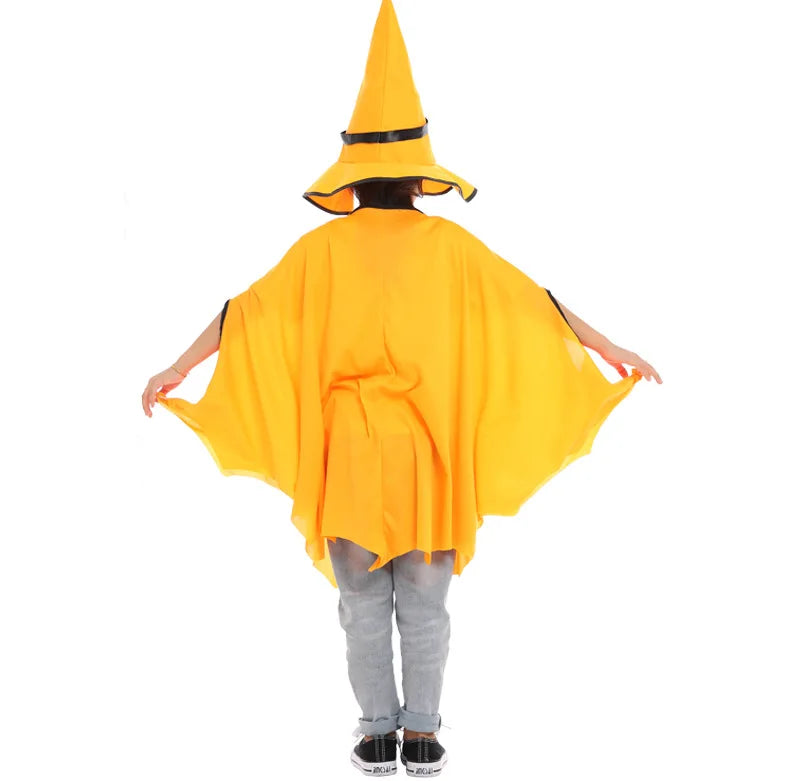 Costume Sorcière Ample Jaune Confortable