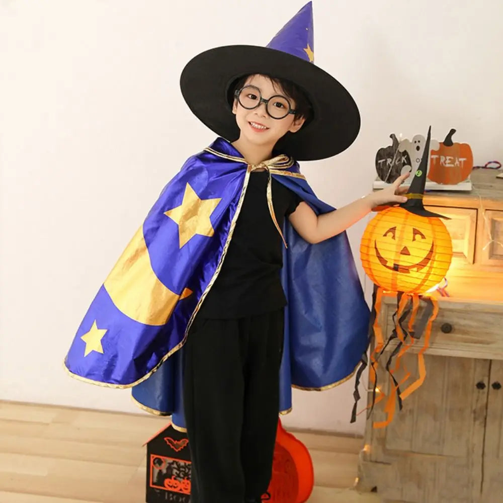 Costume Sorcier Halloween Violet Garçon 