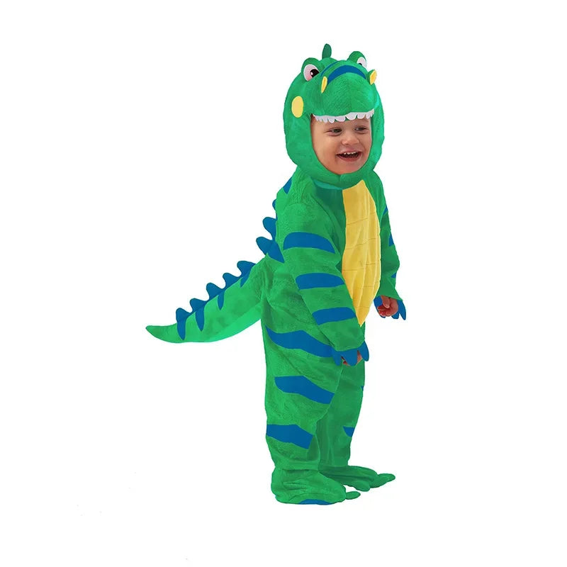 Costume T-Rex Vert et Jaune stylé