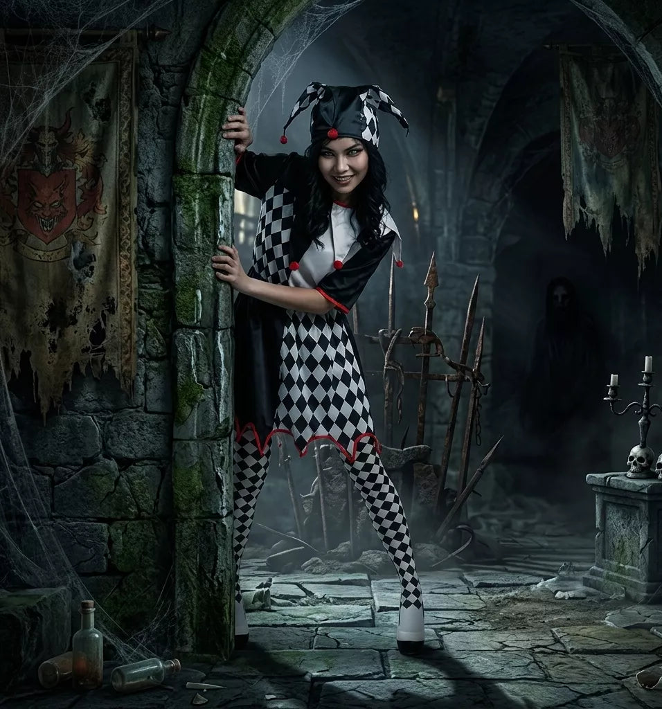 Costume de Clown avec Chapeau Original