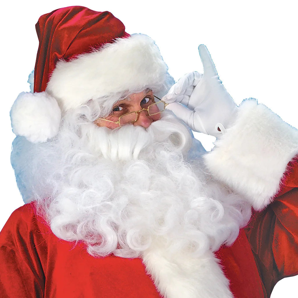 Costume de Père Noël Homme Traditionnel en Polyester 