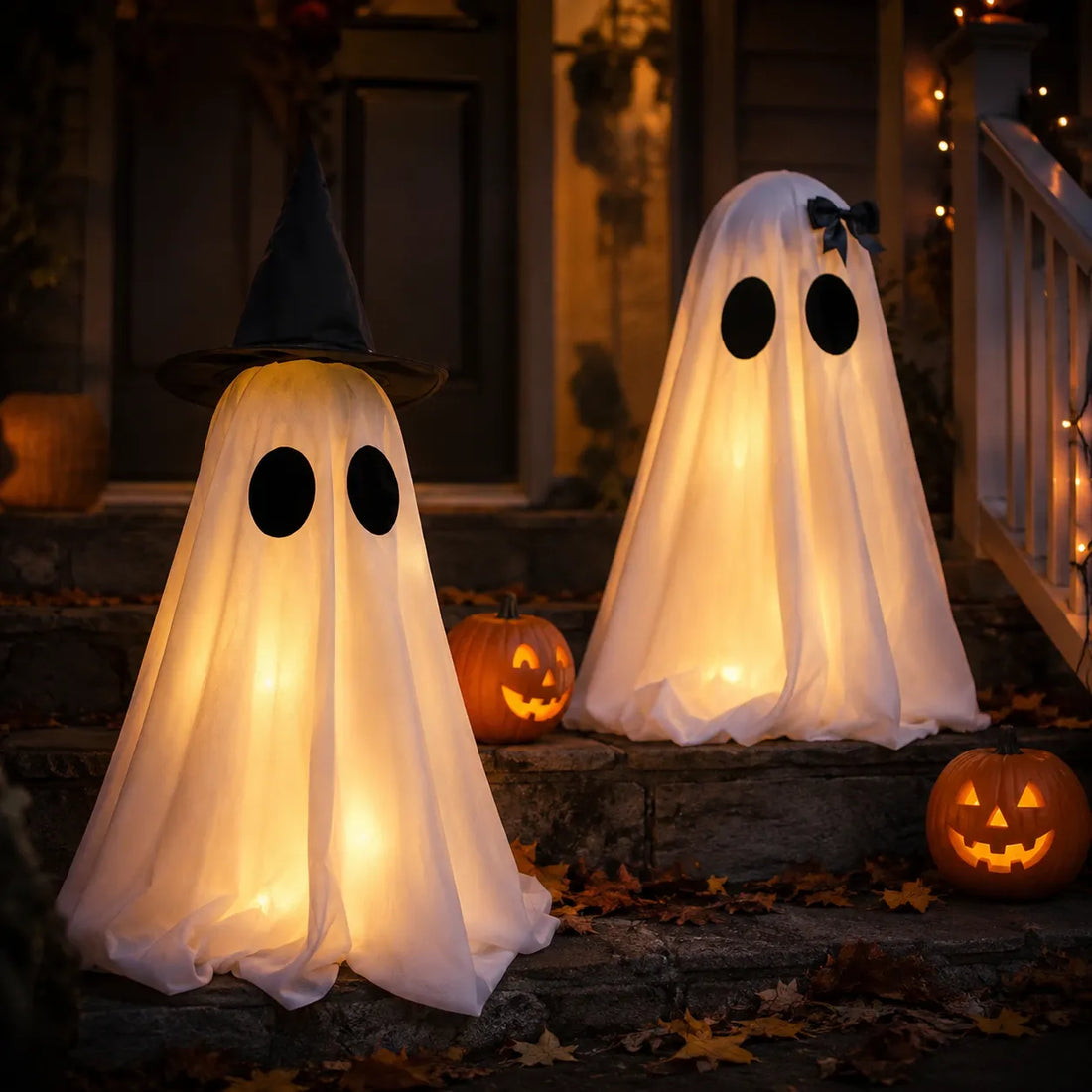 Couple de Fantôme Halloween Mignon