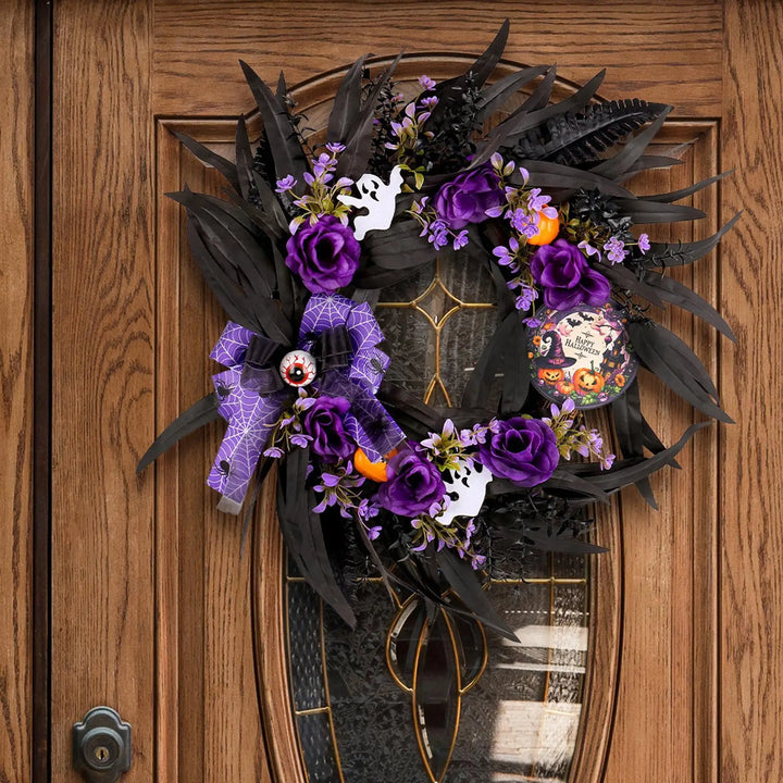 Couronne Halloween Noir et Violet