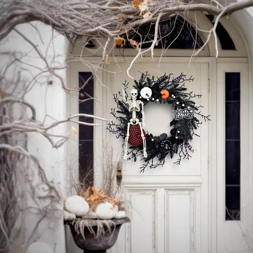 Couronne Halloween Squelette