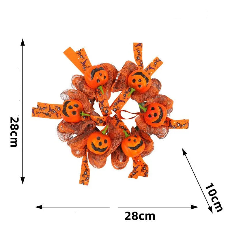 Couronne de Citrouilles Halloween Mesure
