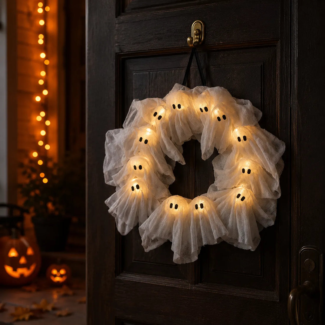 Couronne de Fantômes en Tissu doux