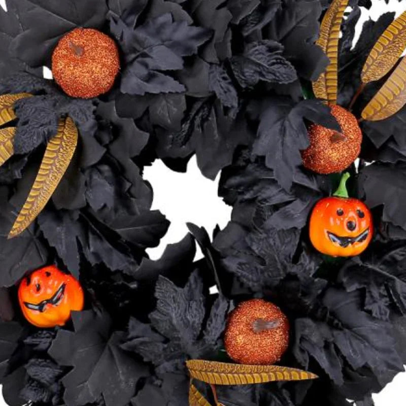 Couronne de Feuilles d’Erable Noires Design