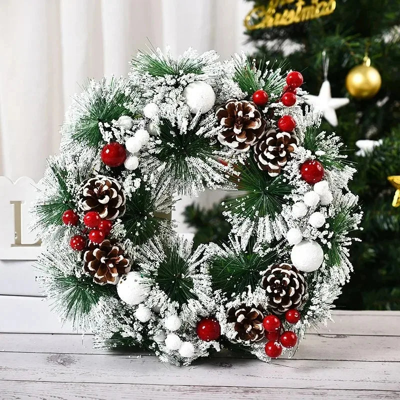 Couronne de Noël à Neige