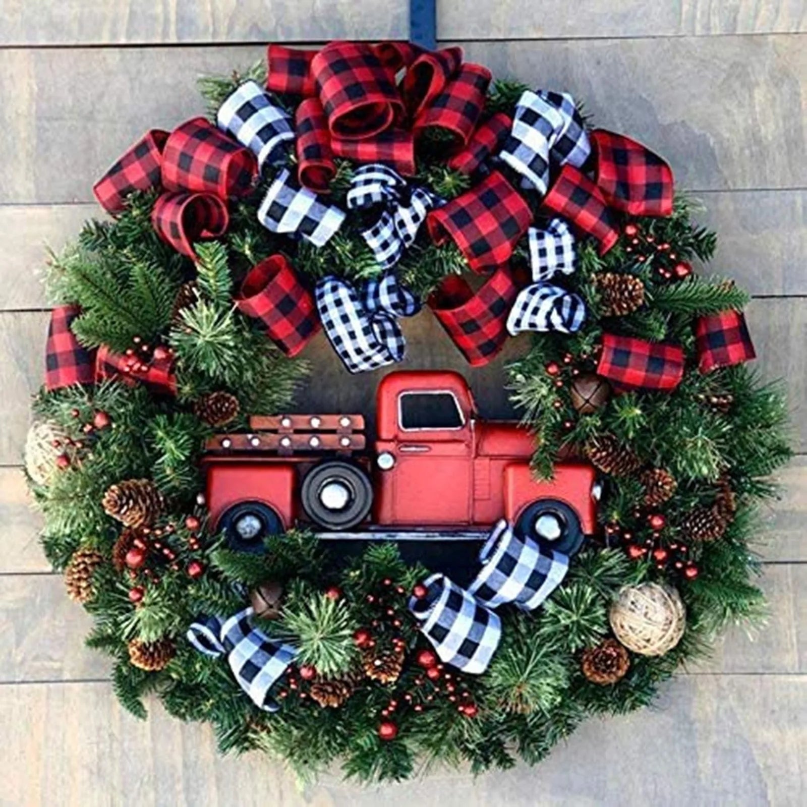 Couronne de Noël Petite Voiture élegant