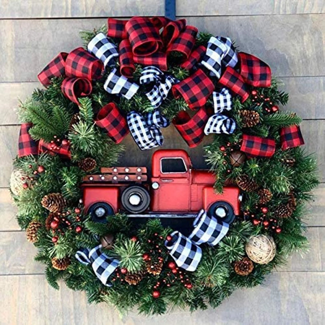 Couronne de Noël Petite Voiture élegant