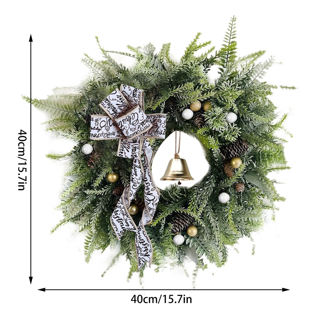 Couronne de Noël Scandinave Dimension