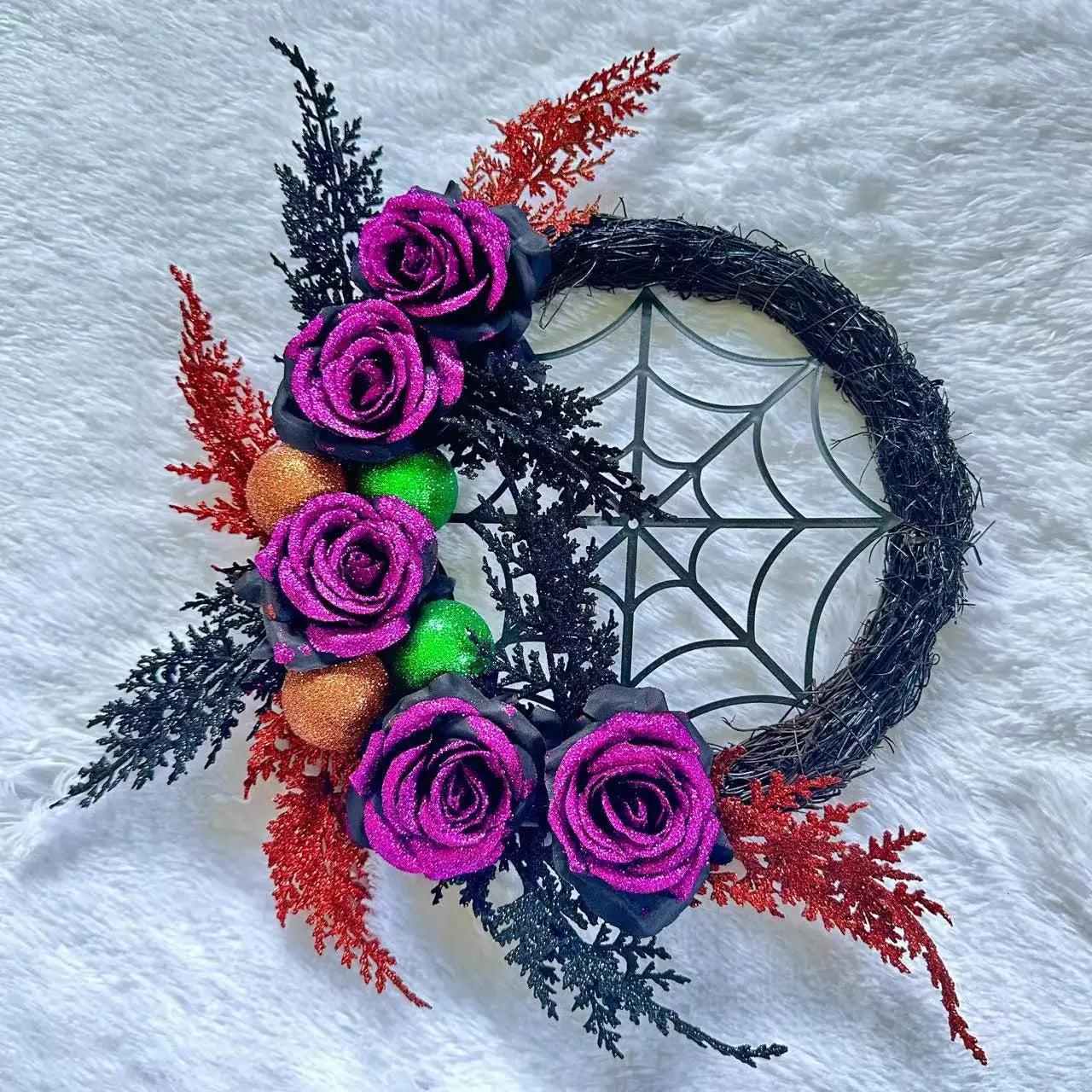 Couronne de Porte Toile d’Araignée Affirmé