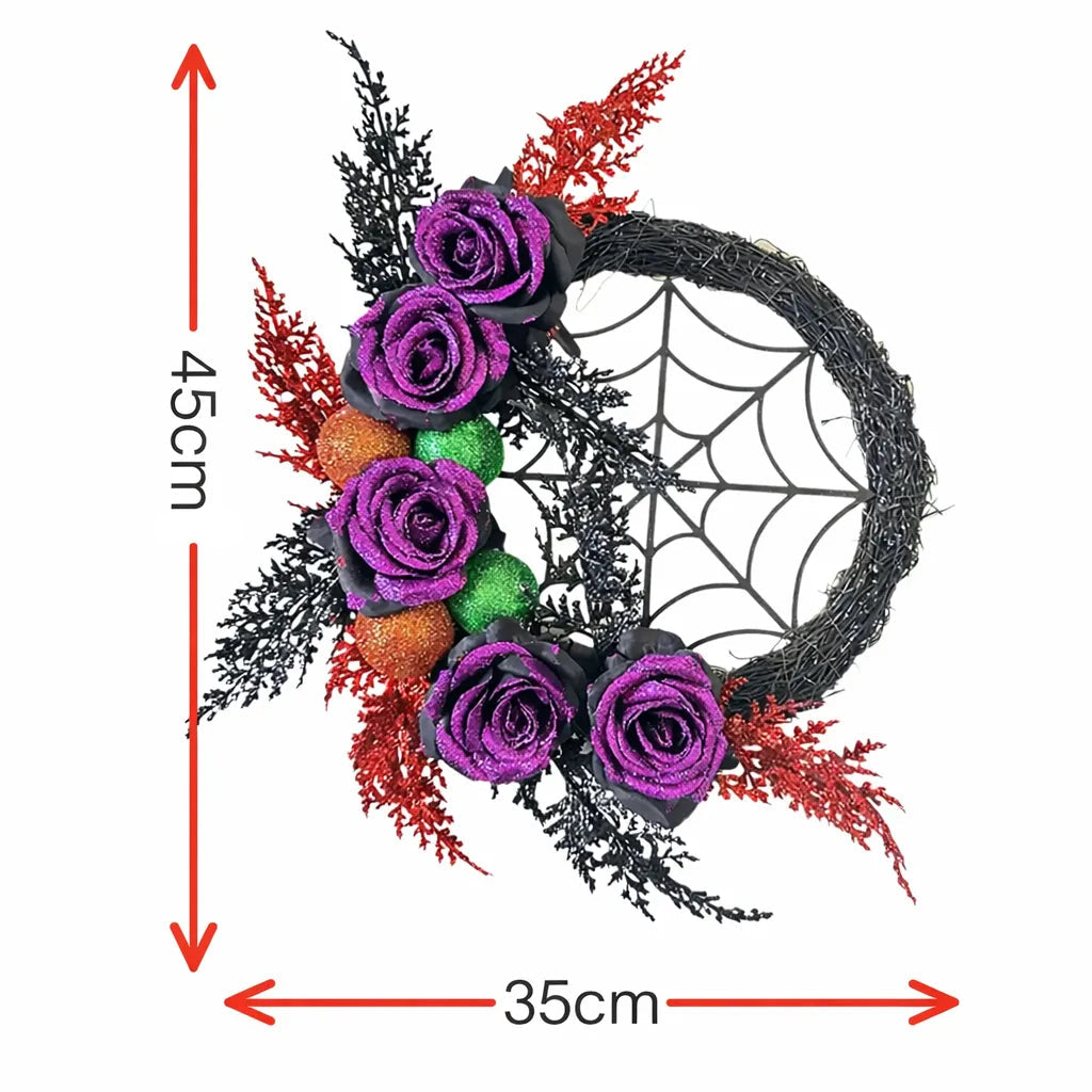Couronne de Porte Toile d’Araignée Originale