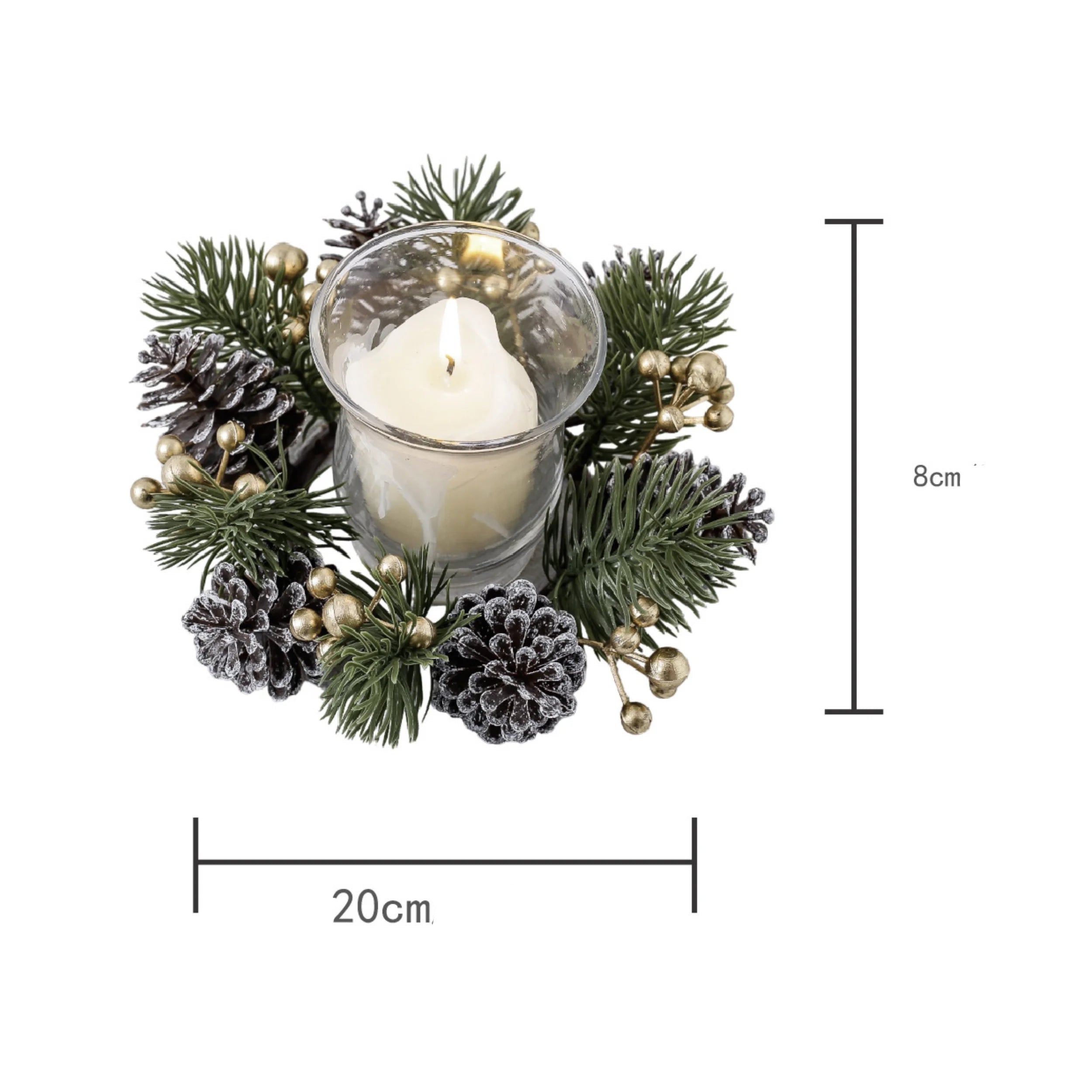 Couronne de Table Bougeoir Noël