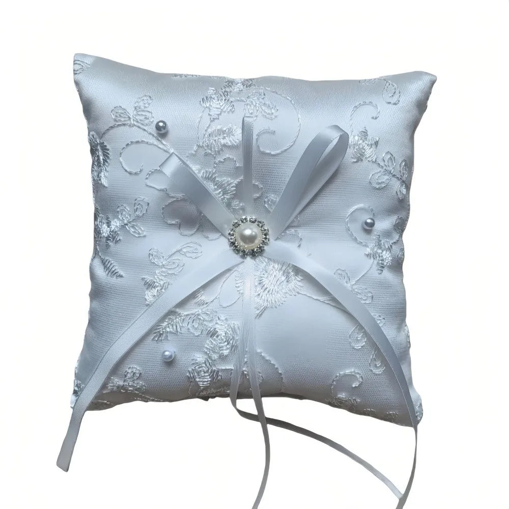Coussin Alliance Blanc Brodé Chic