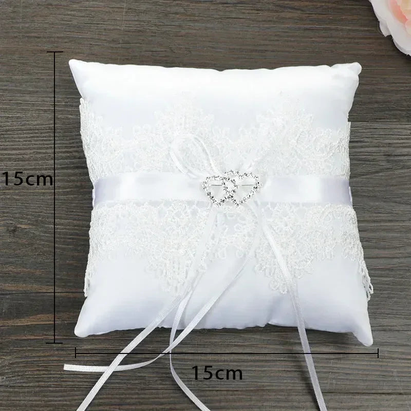 Coussin Alliance Blanc Elégant Unique