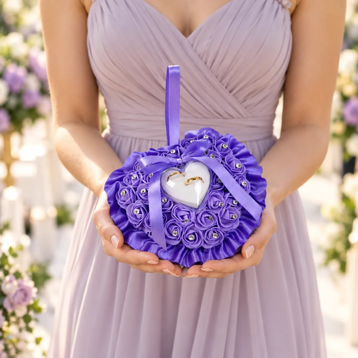 Coussin Alliance Elégant Violet raffiné