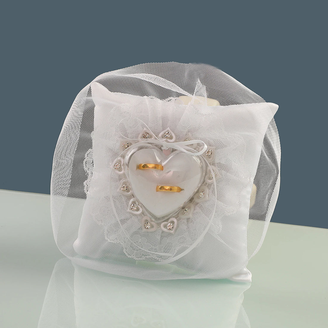 Coussin Anneaux Mariage à Voile Durable