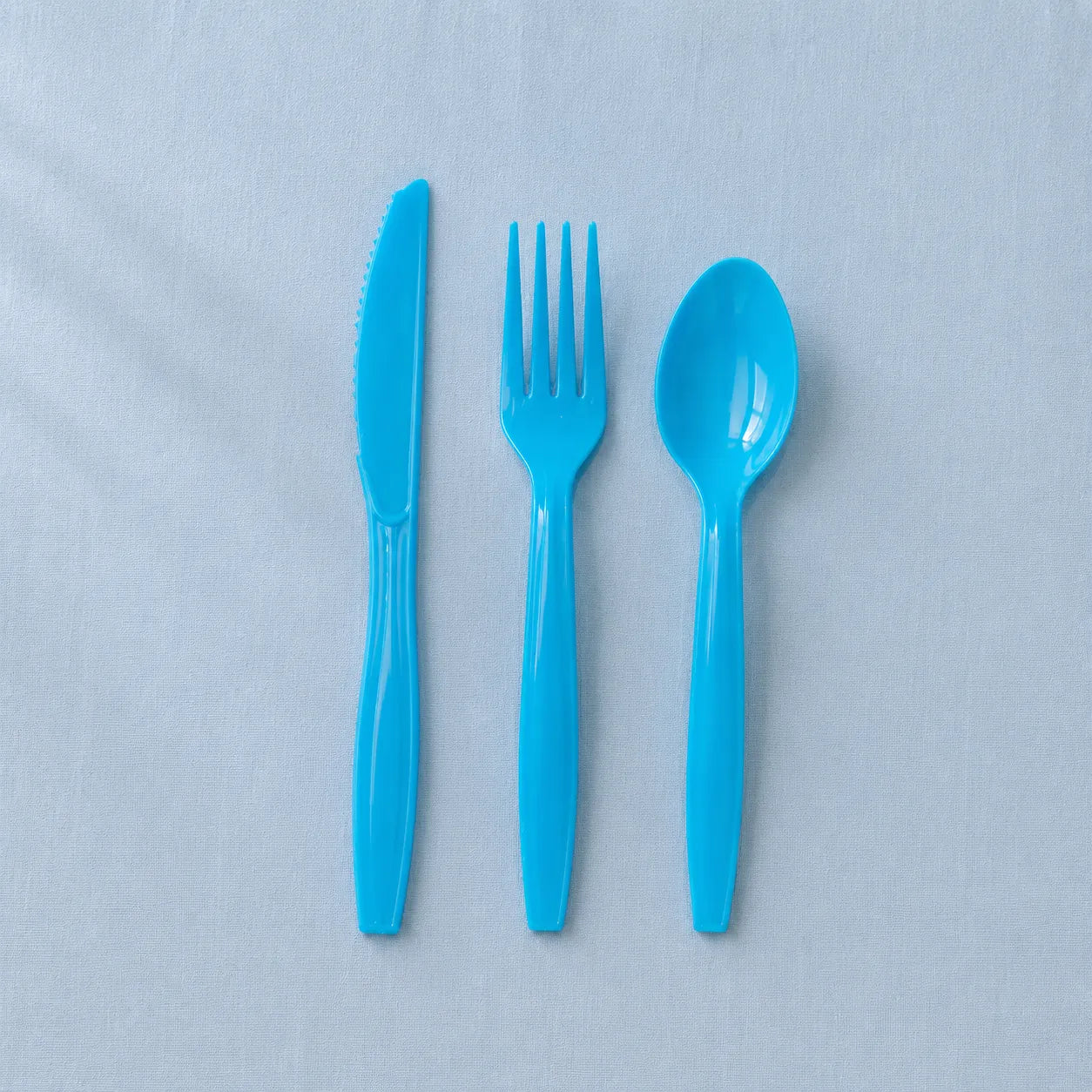 Couvert Jetable Bleu Unique