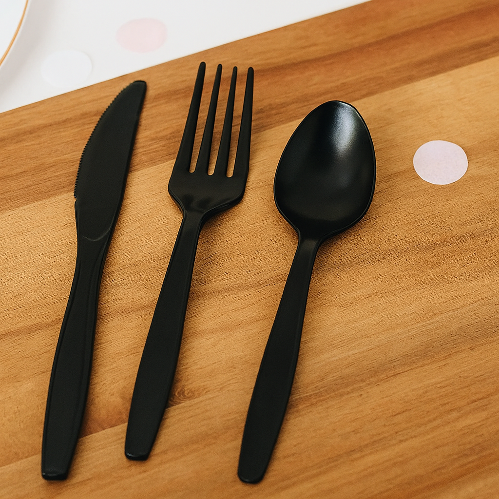 Couvert Jetable Noir