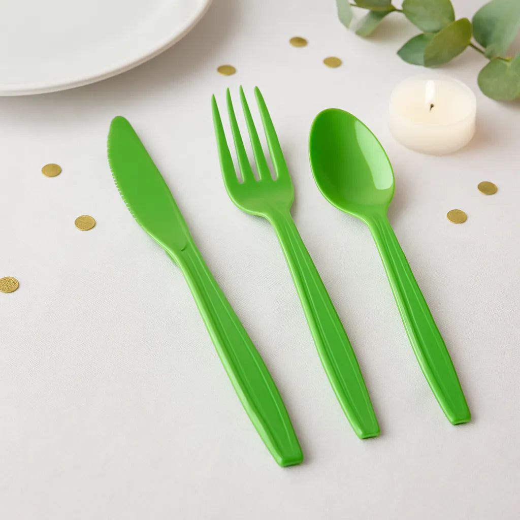 Couvert Jetable Vert 1