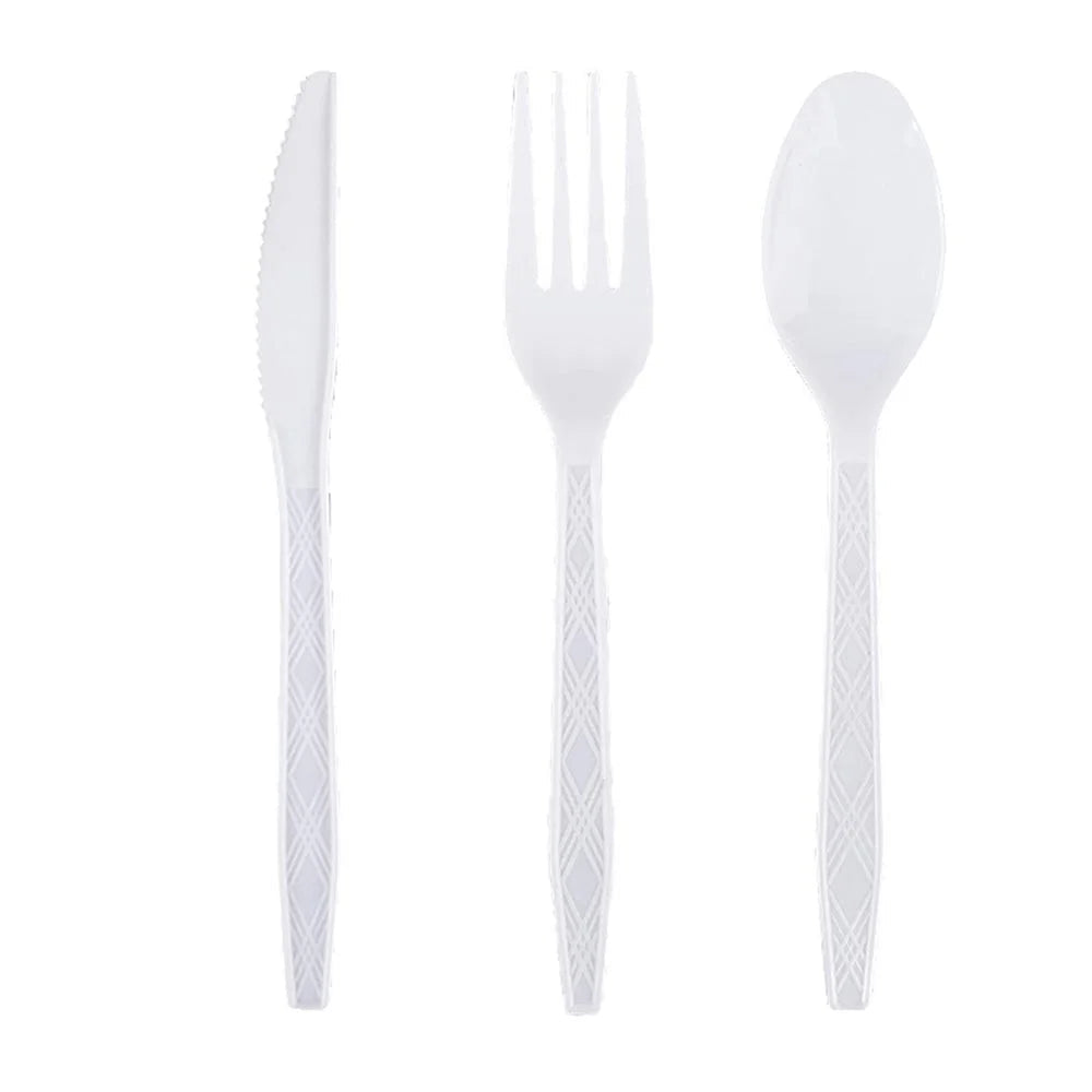 Couverts Jetables Blancs